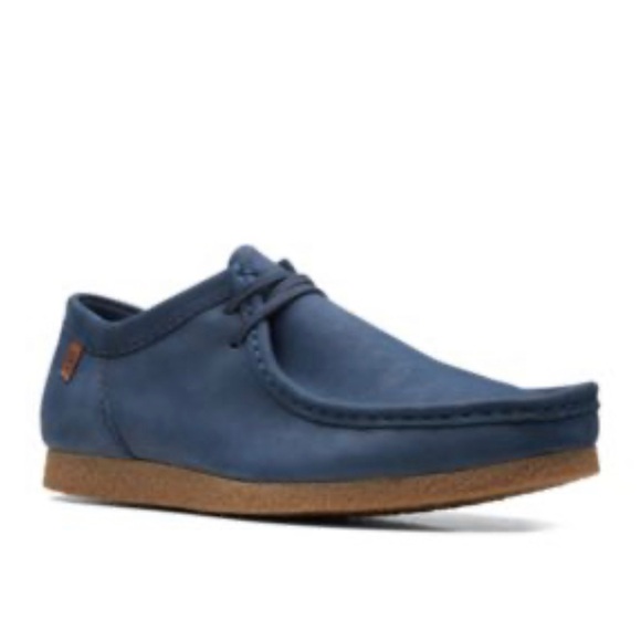 Clarks Other - Clarks Mens Sharce II Navy Nubuck Marine Chukkas Size 10